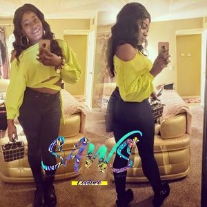 Neon Green Buckle Me Up Crop Top